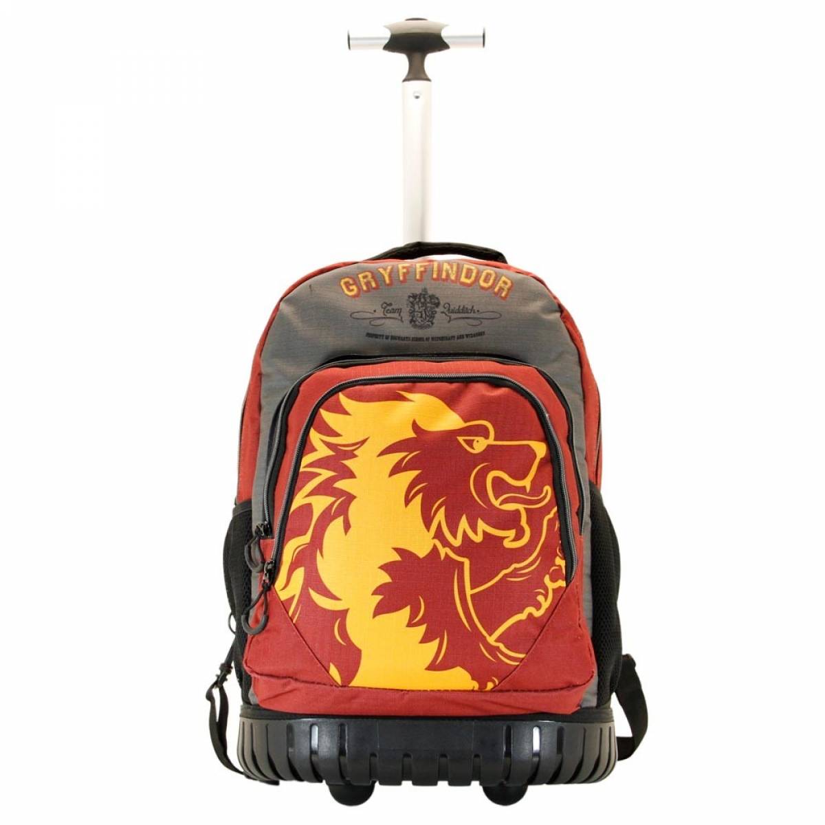 Troler Scolar, Harry Potter, 3 fermoare, 2 buzunare, 32cm x 47cm x 27cm