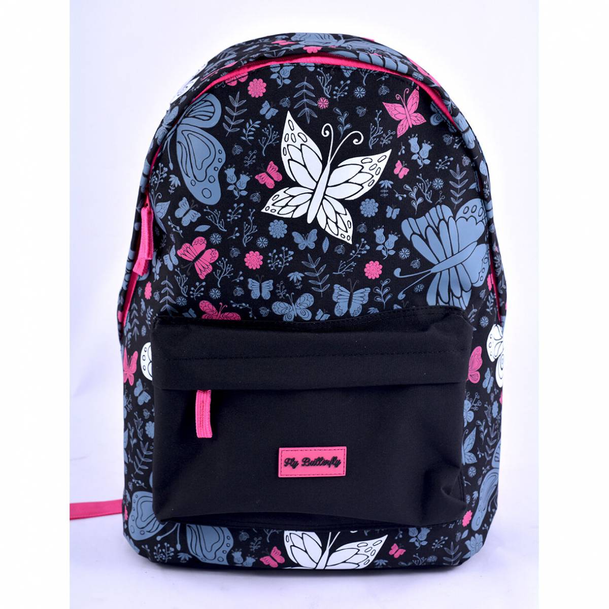 Ghiozdan Scolar Oxigen Fly Butterfly Multicolor