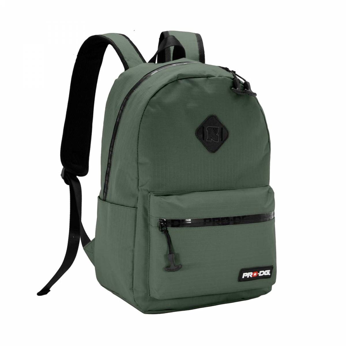 Ghiozdan Scolar, PRODG Basic, 2 fermoare, 3 buzunare, 30x44x15cm, Verde