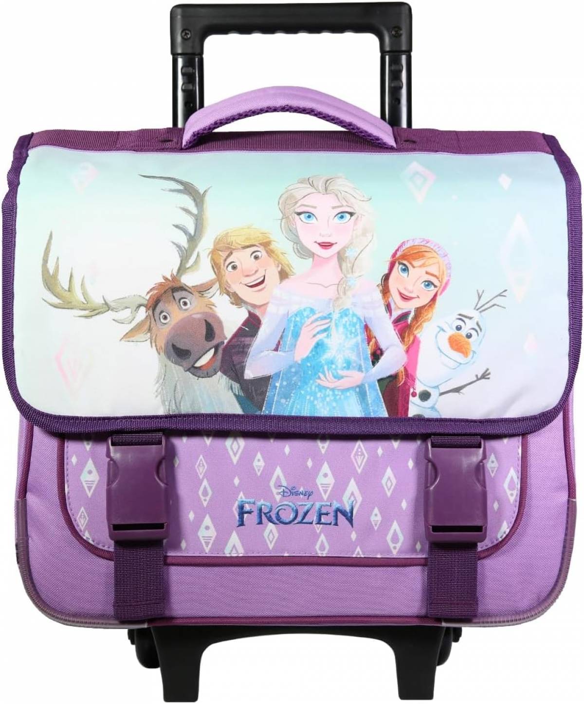 Ghiozdan troller Scolar prescolari Frozen Mov 38x34x13cm