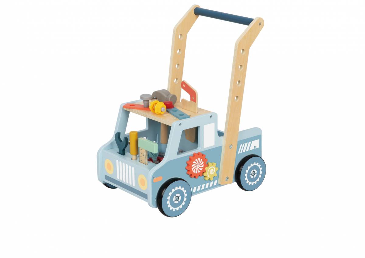 Jucarie Antemergator cu Scule din Lemn