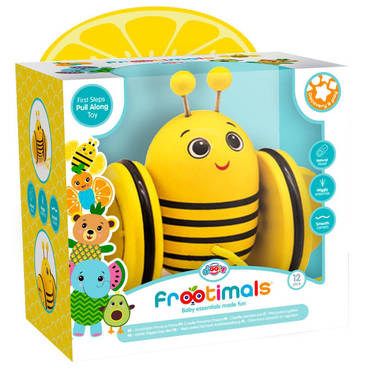 Jucarie lemn Pet Frootimals Bizzy Lemonbee