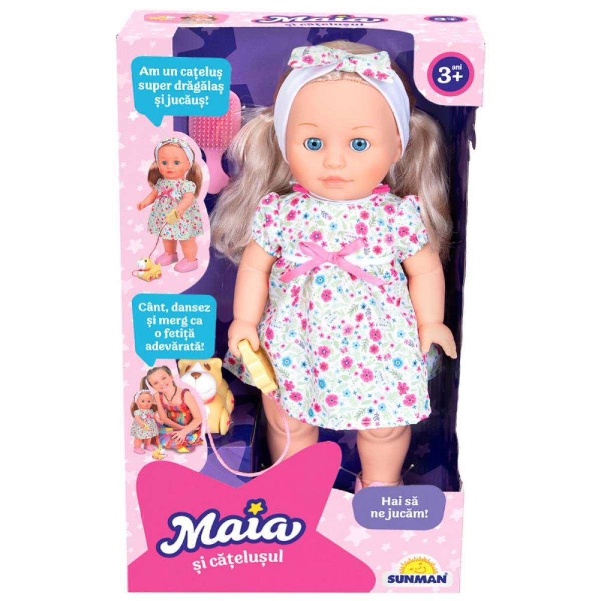 Jucarie MAIA - PAPUSA INTERACTIVA CU CATELUS