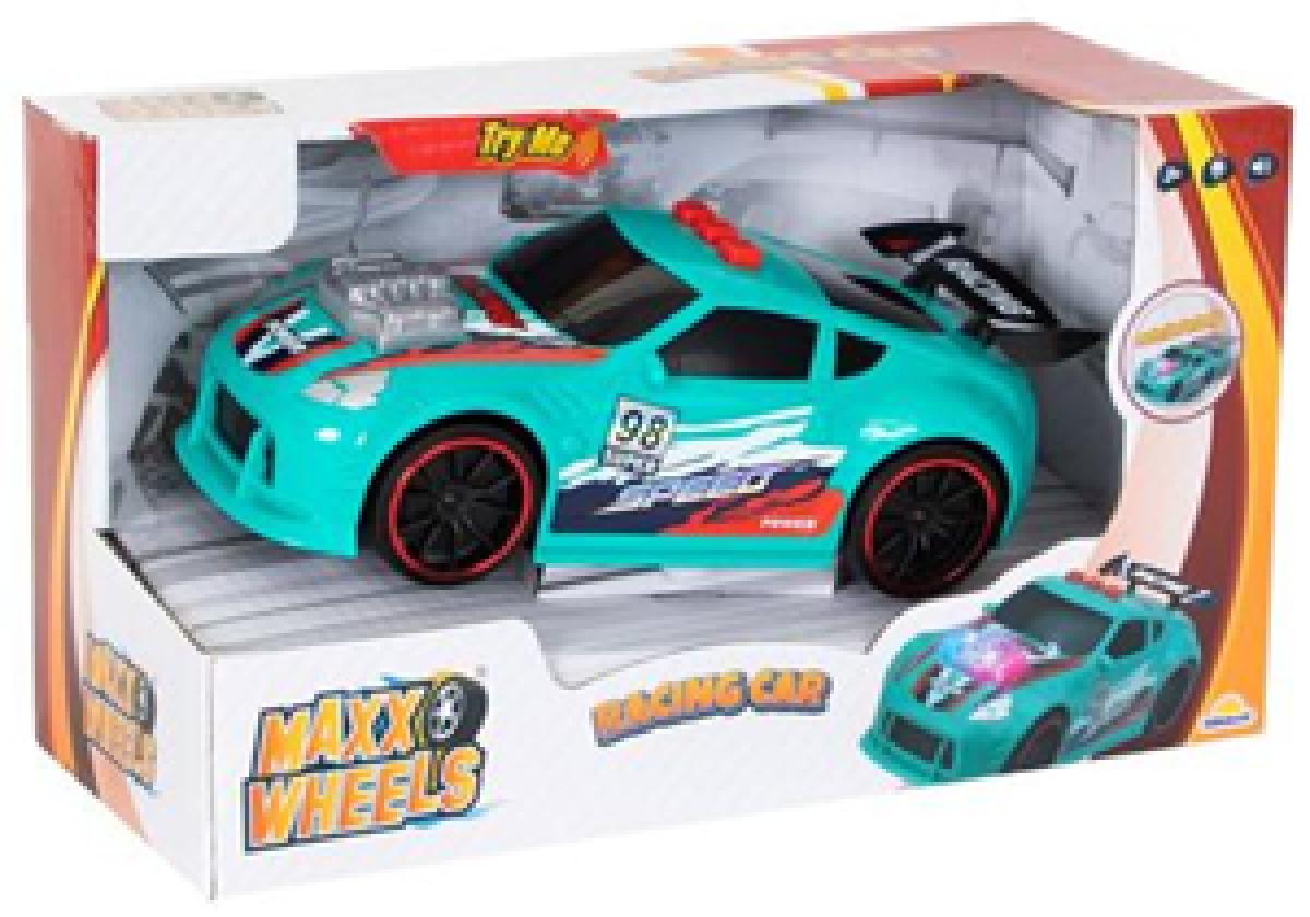 Jucarie MAXX WHEELS - MASINA DE CURSE CU LUMINI SI SUNETE