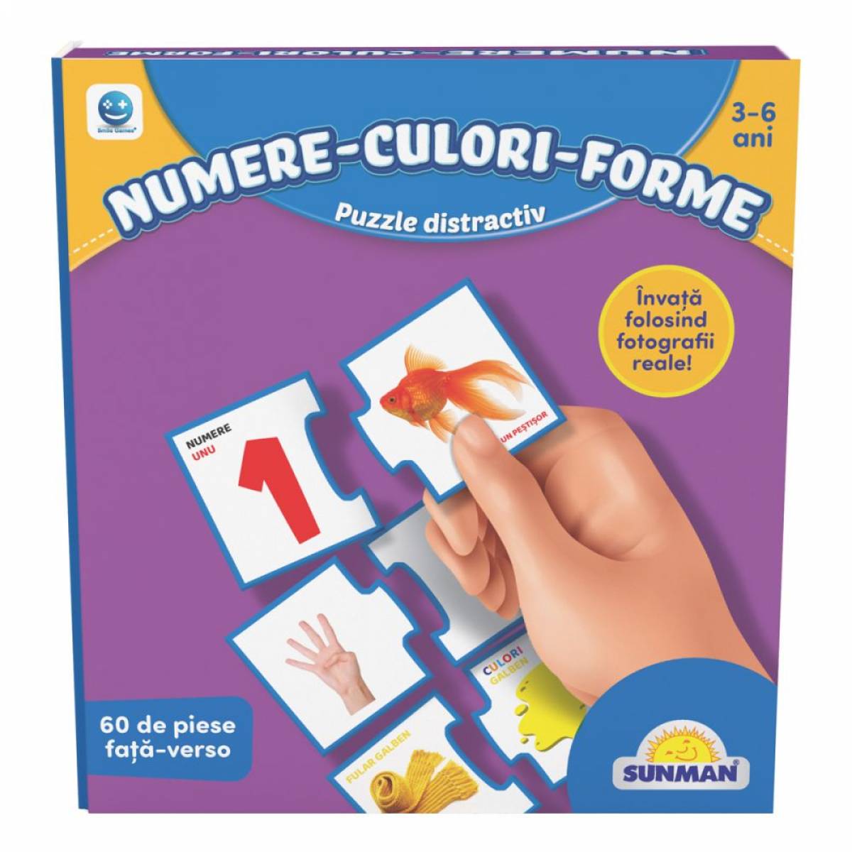 Jucarie SMILE GAMES - SA INVATAM NUMERE, CULORI SI FORME