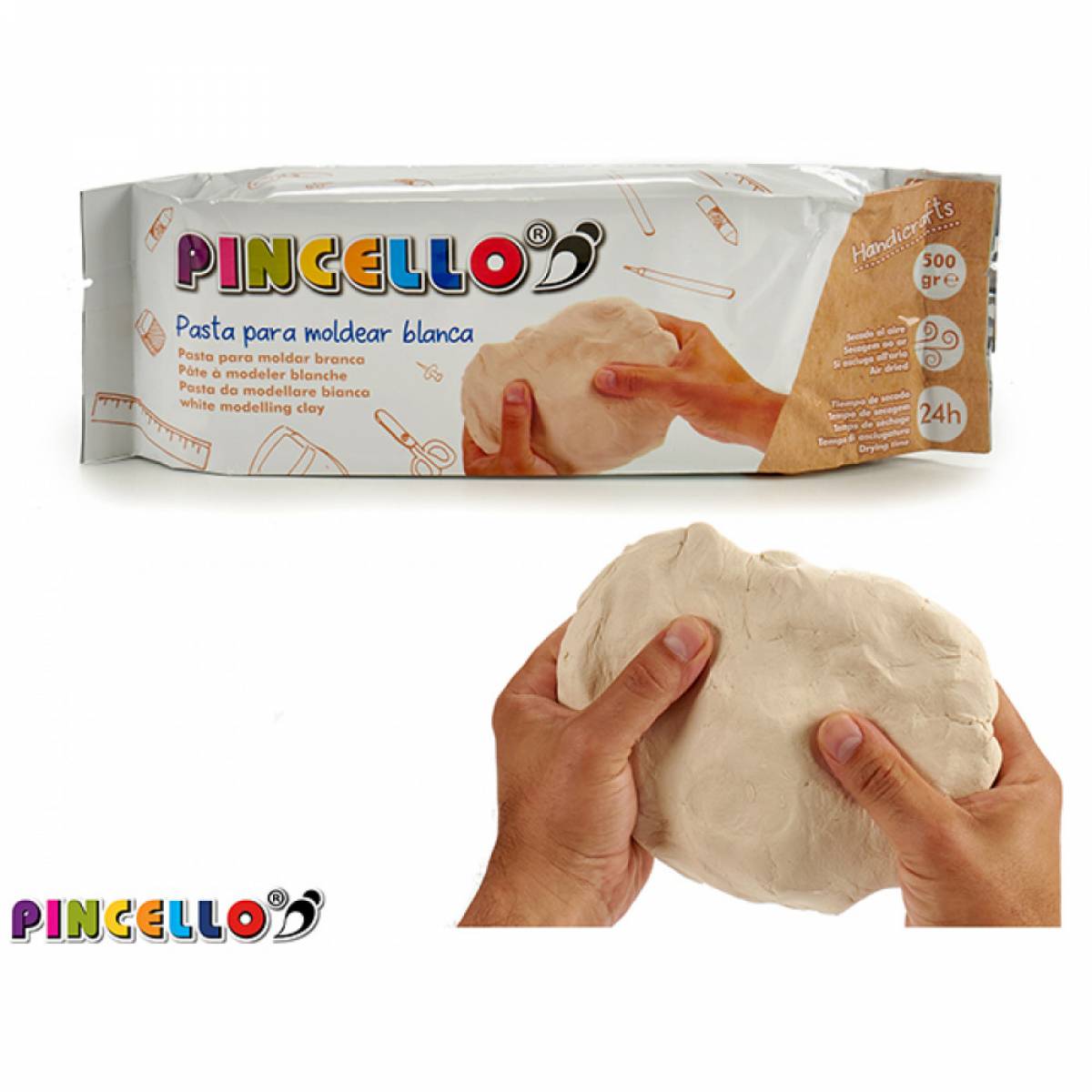 Lut PINCELLO alb 250gr 12x6x2 5cm