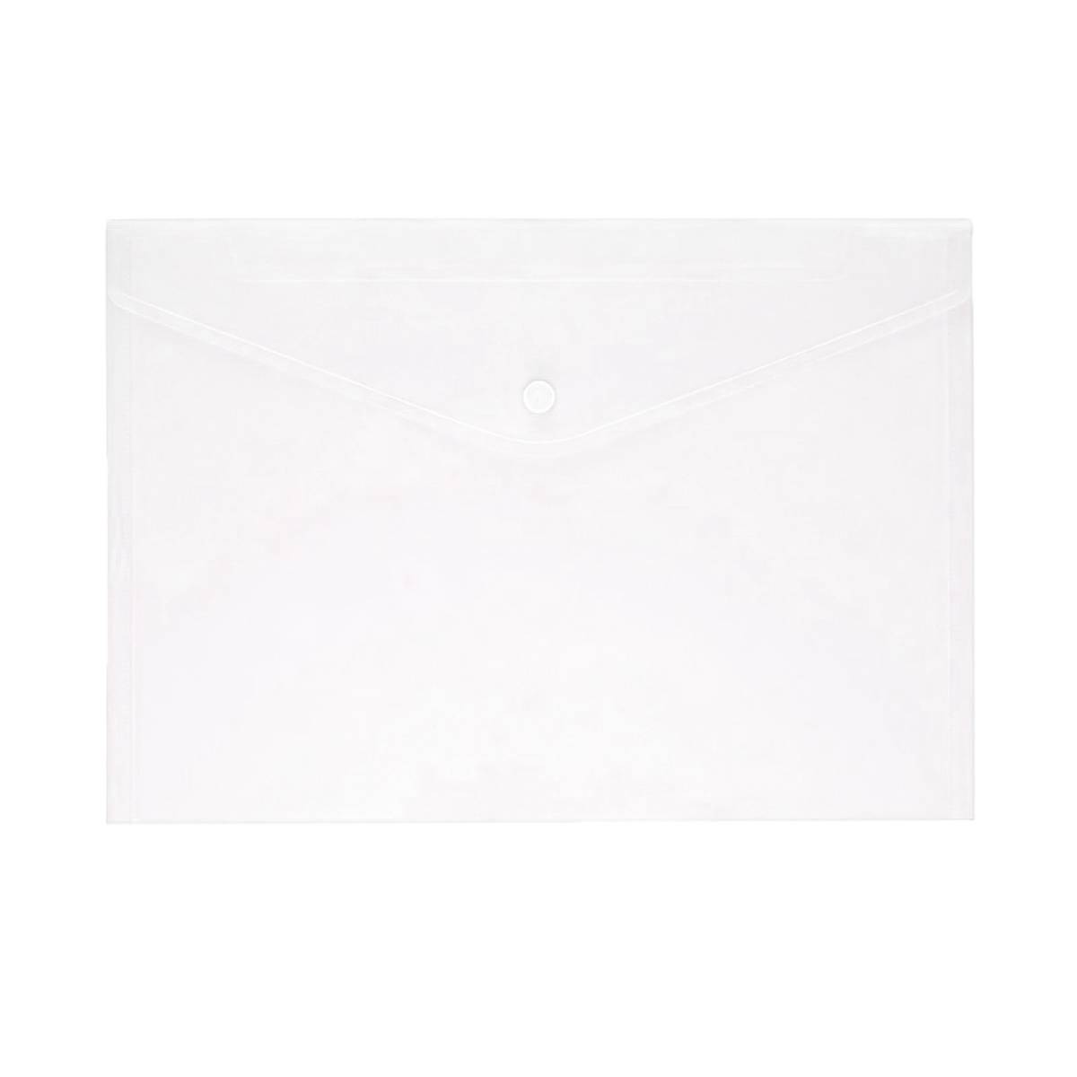 Mapa plastic cu buton A4 WUP 140mic Transparent