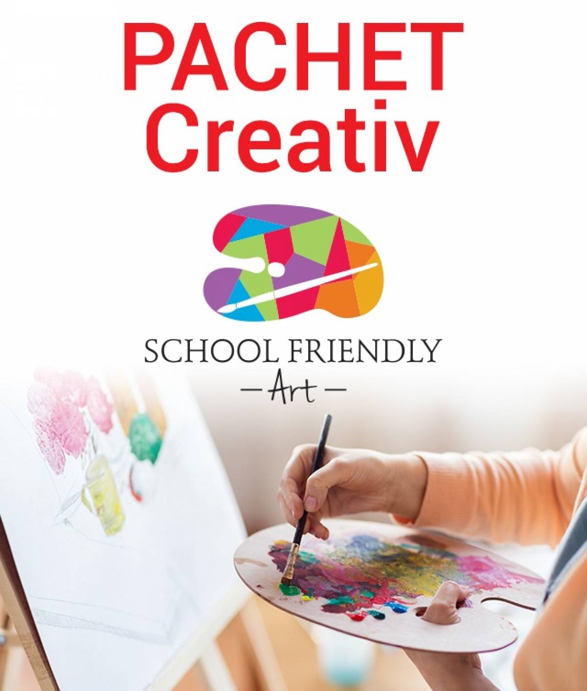 Pachet Creativ SF ART Set complet de rechizite pentru copii creativi