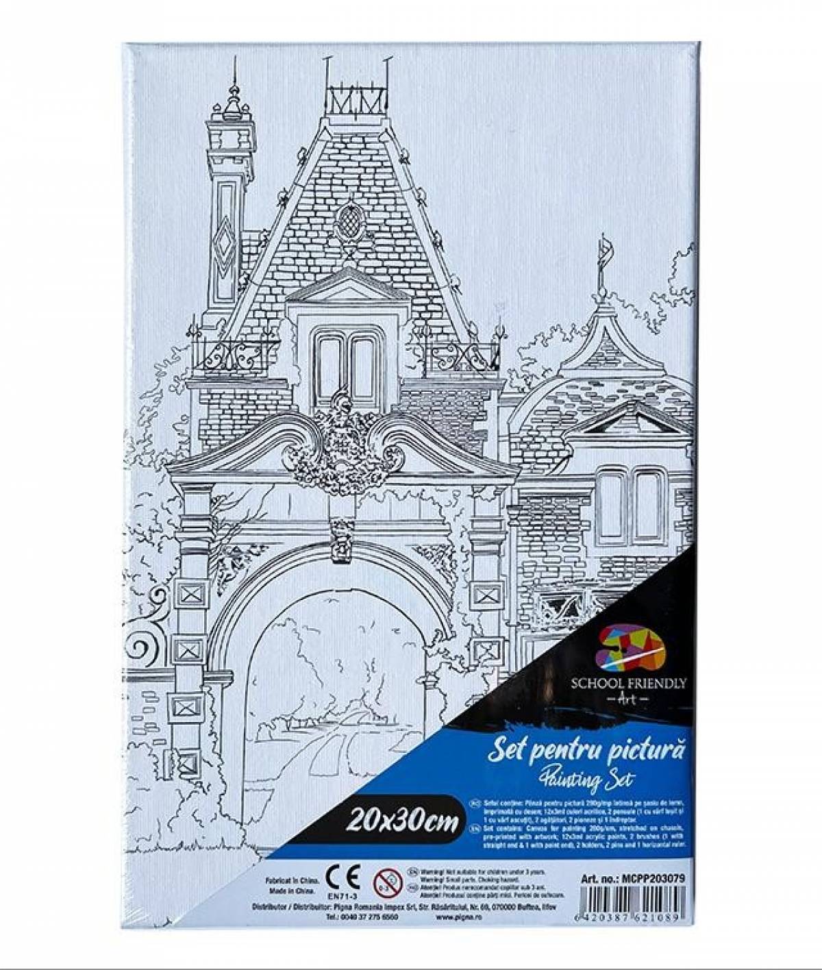 Panza SF ART pre printata sasiu lemn 1 6x2 5cm 20x30cm CASTEL