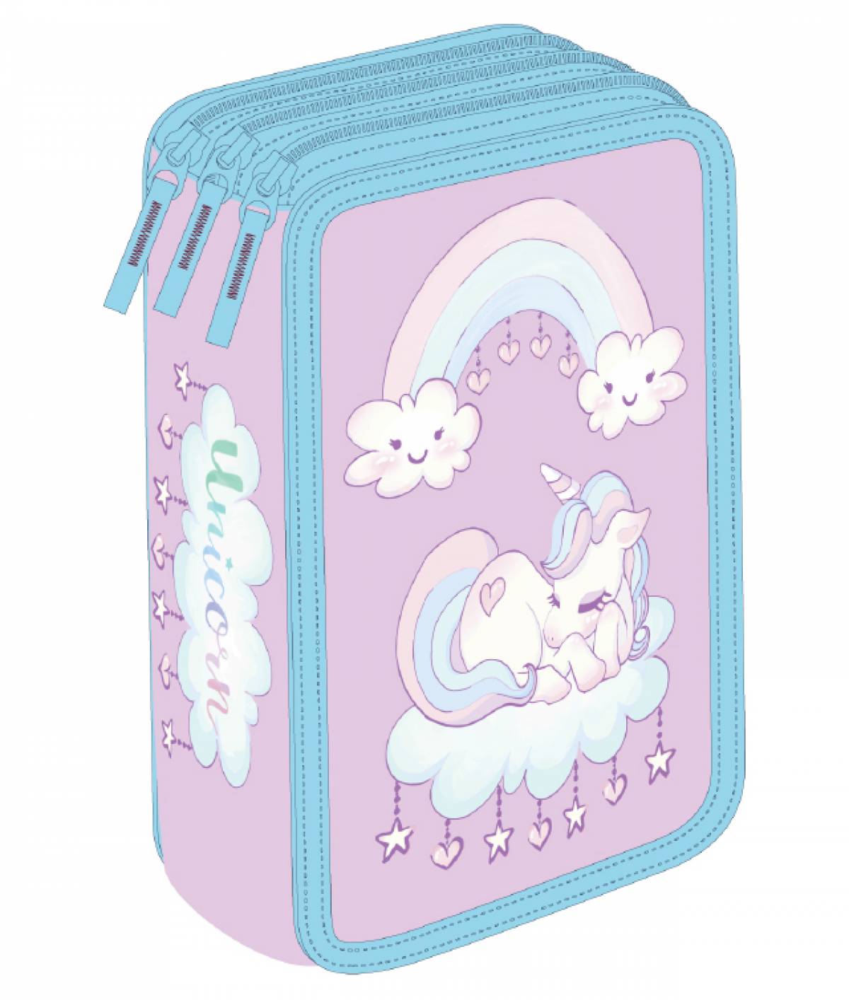 Penar Neechipat, 3 Compartimente, SchoolFriendly, Unicorn, Roz