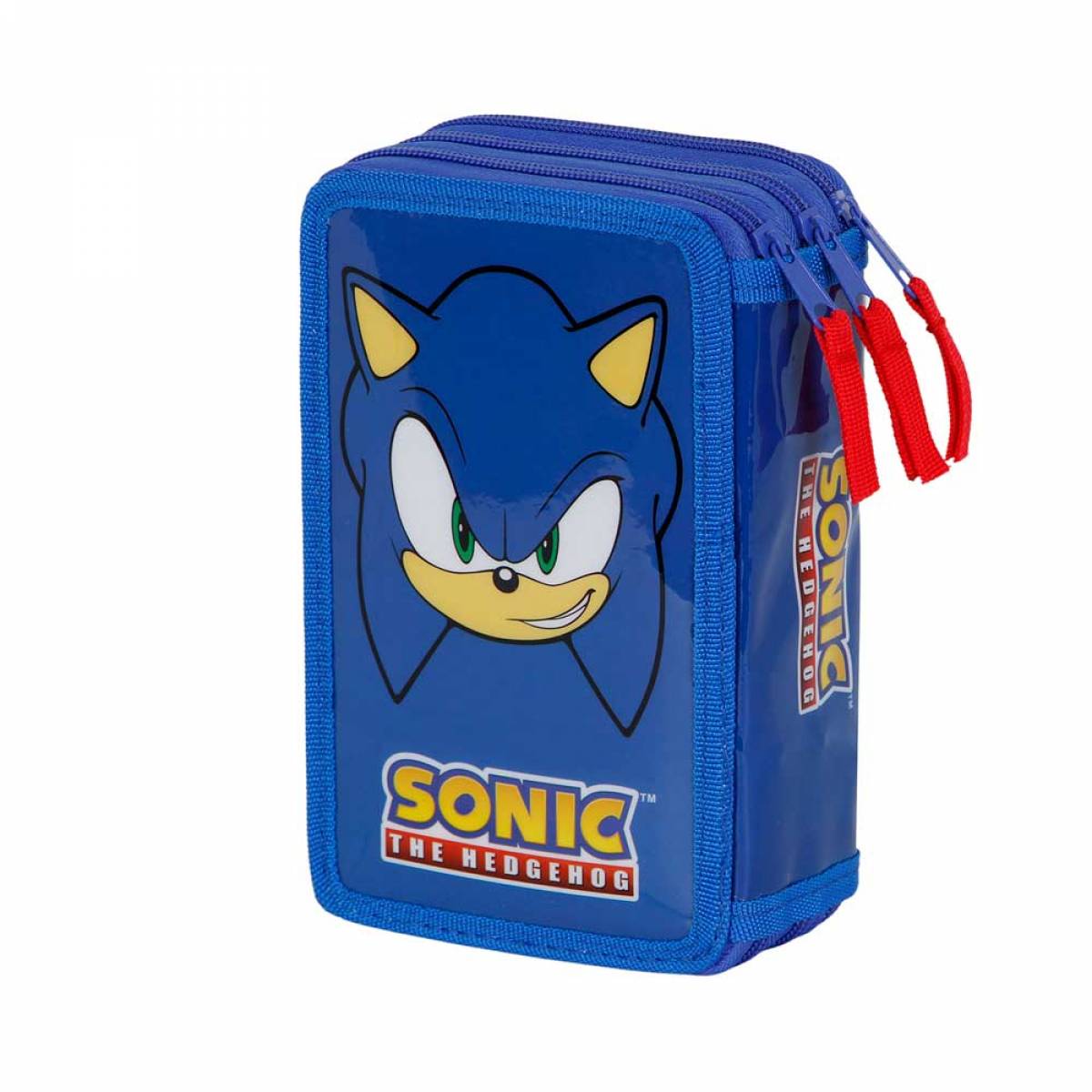 Penar Echipat, 3 compartimente, Sonic, 3 fermoare, Albastru