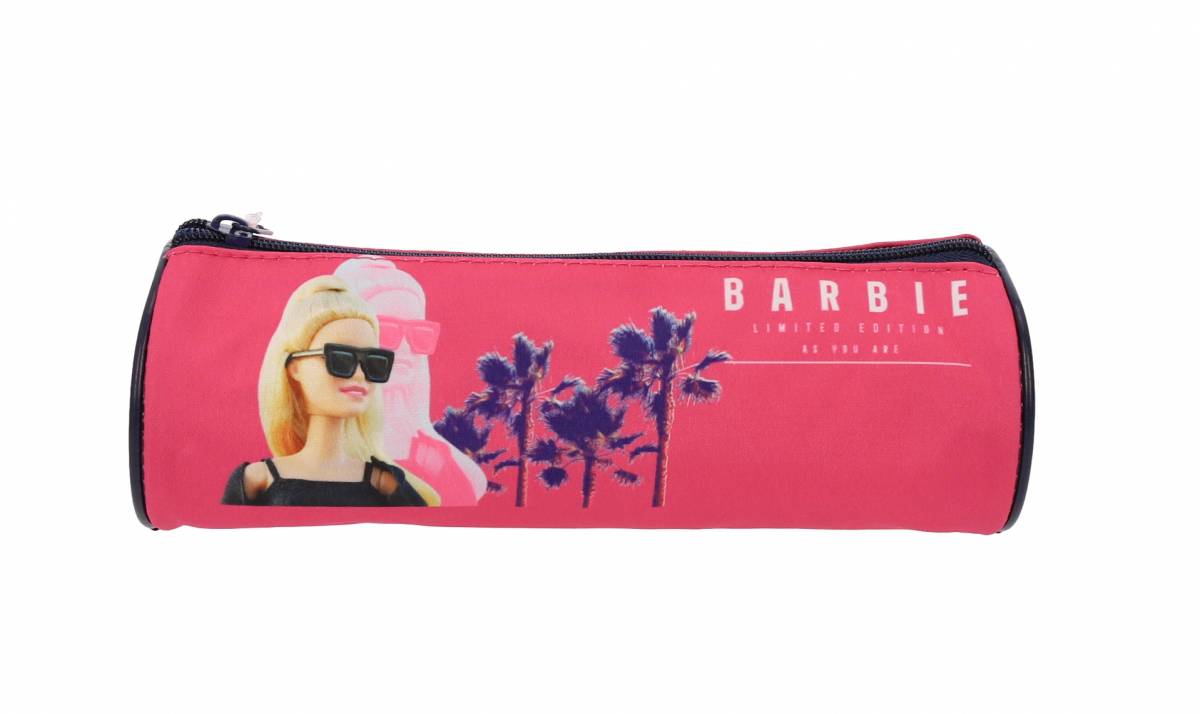 Penar Mic tip Etui, Barbie, 1 Fermoar, Roz