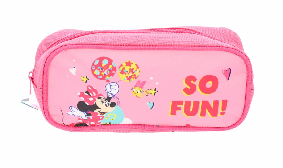 Penar Mic tip Etui, Minnie Mouse, 1 Fermoar, Roz