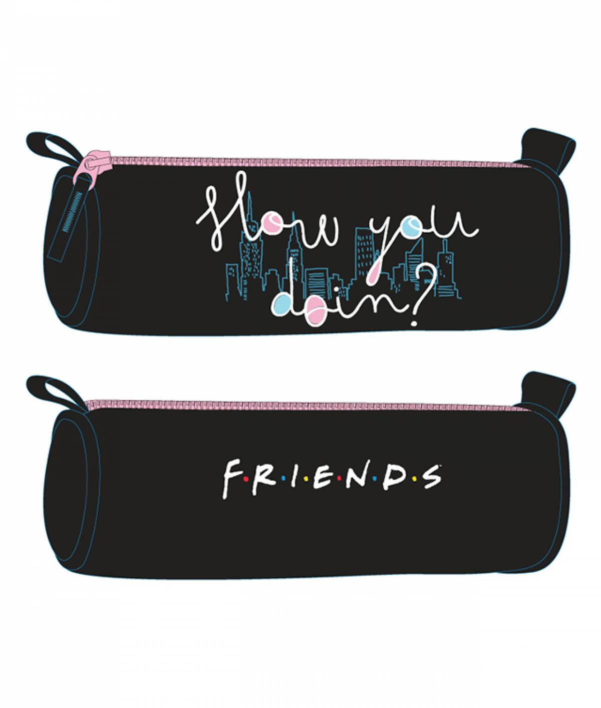 Penar FRIENDS Etui Tubular negru