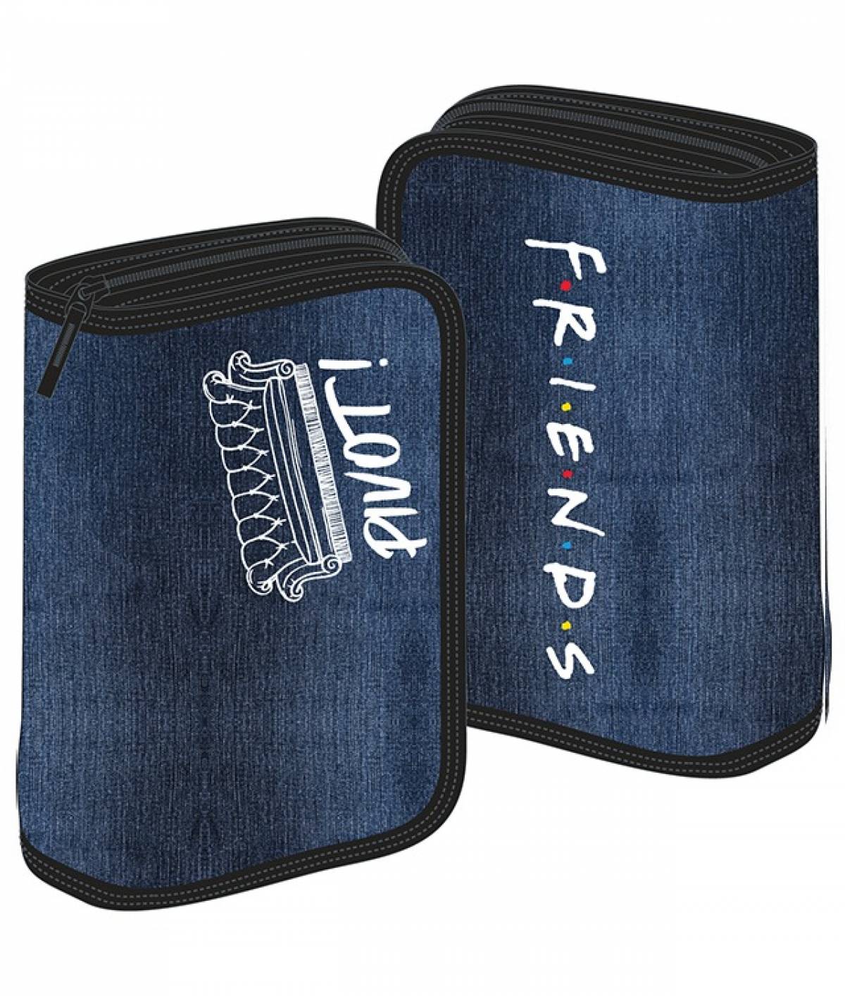 Penar FRIENDS Neechipat 1 fermoar 2 extensii denim