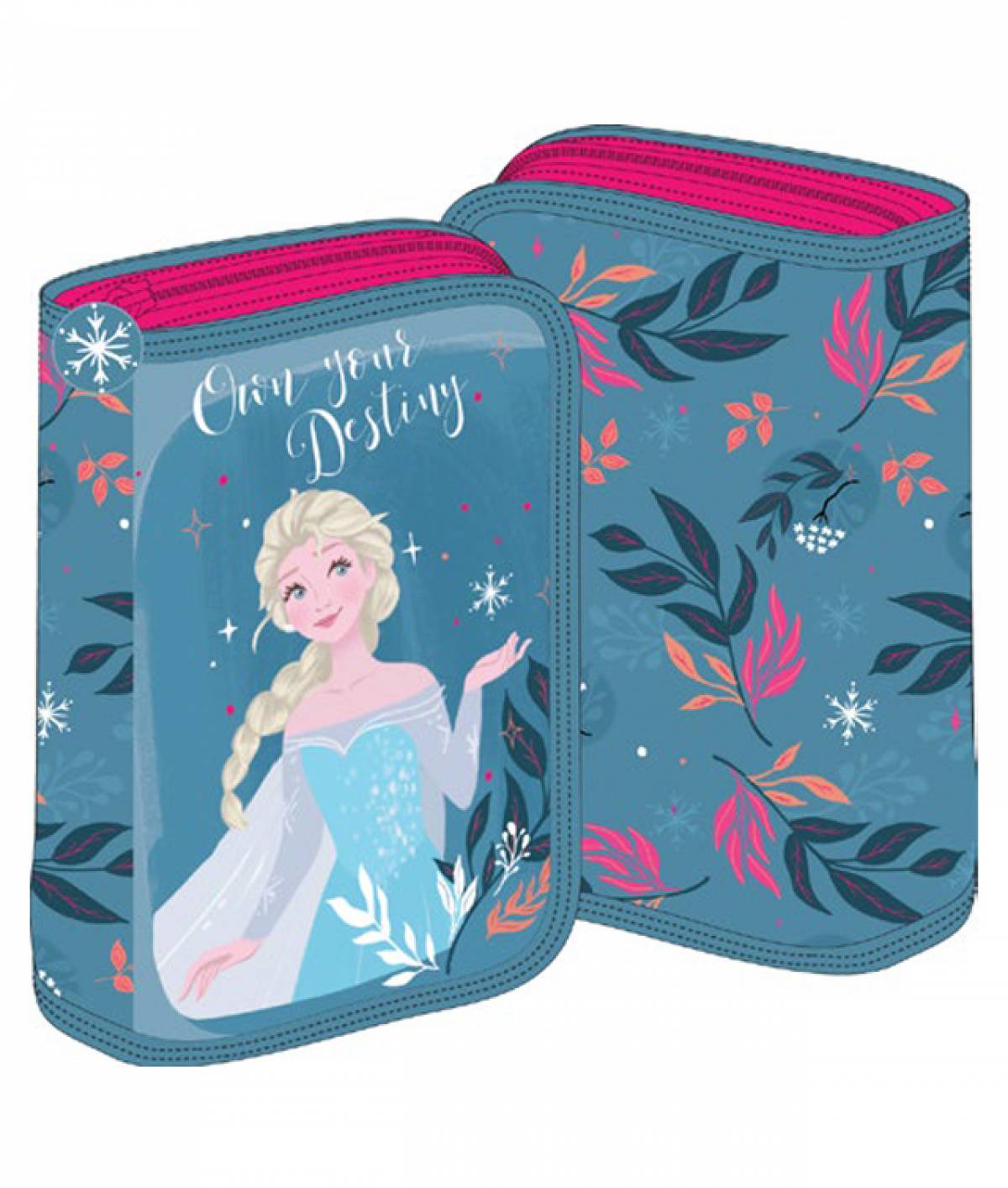 Penar 1 Compartiment, Frozen, 1 Fermoar 2 Extensii, Roz