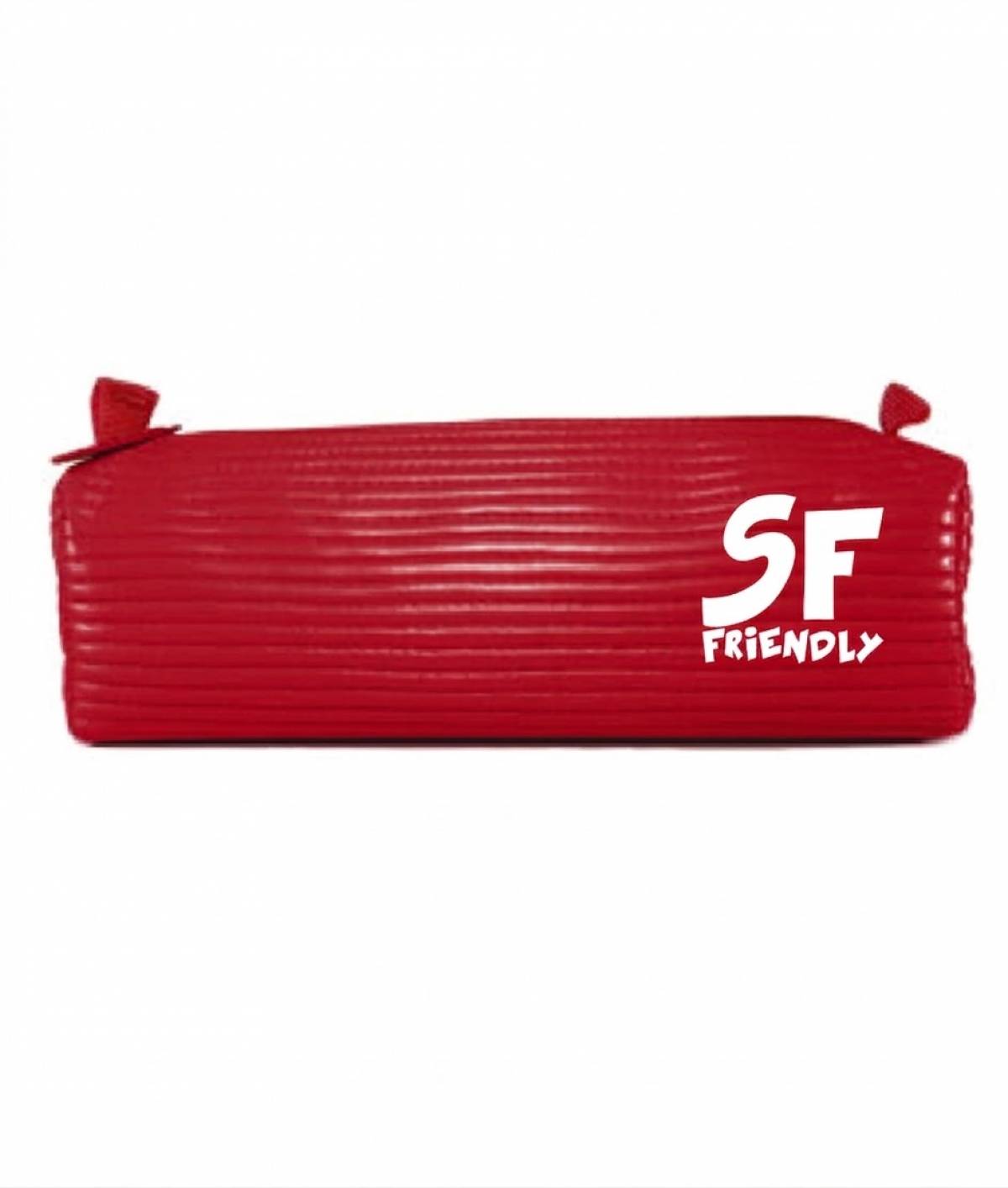 Penar Mic tip Etui, Schoolfriendly Piele, 1 Fermoar, Rosu