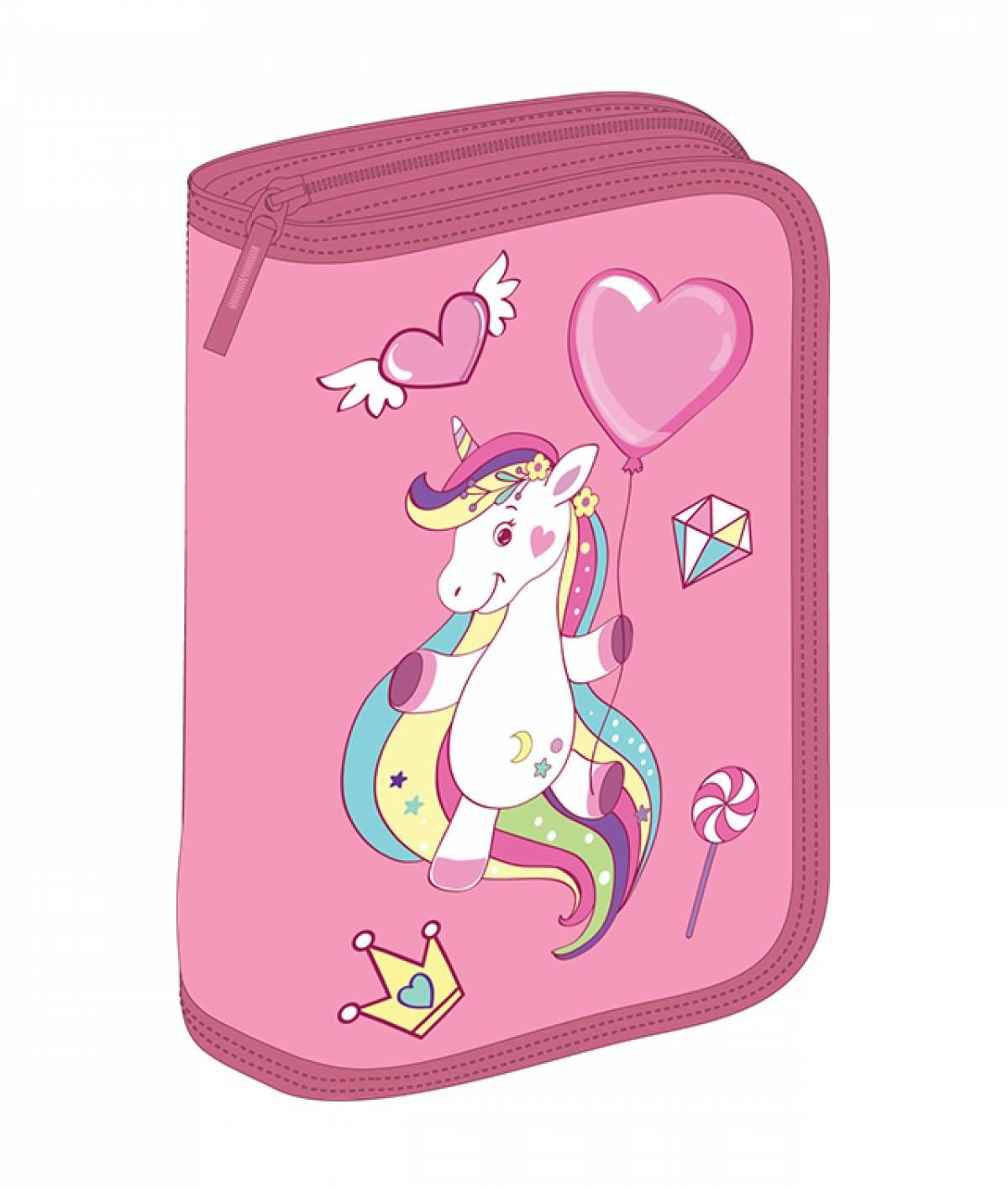 Penar SF 2extensii 23piese Unicorn Roz
