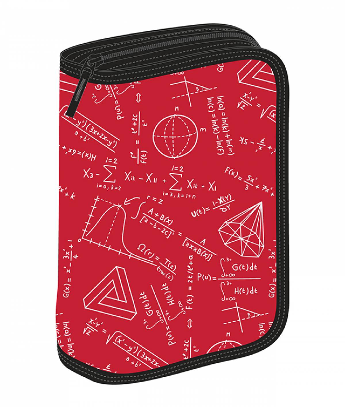 Penar Echipat, 31 Piese, 1 Compartiment, Schoolfriendly Formule Matematica, 1 Fermoar 2 Extensii, Multicolor