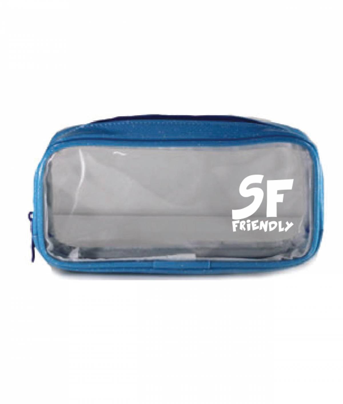 Penar SF Etui Transparent 1Fermoar Albastru