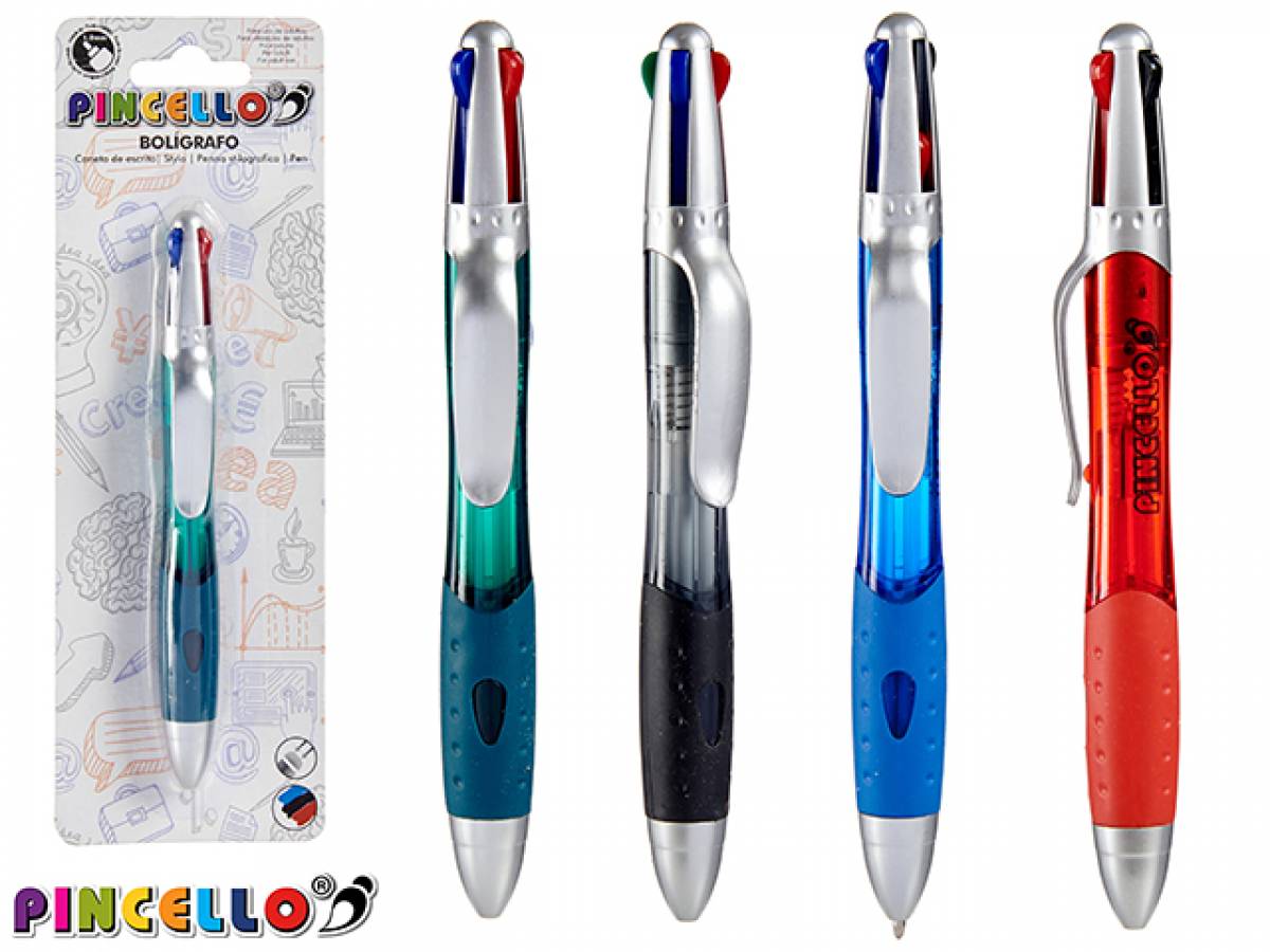Pix ballpoint PINCELLO 4 culori 0 7mm