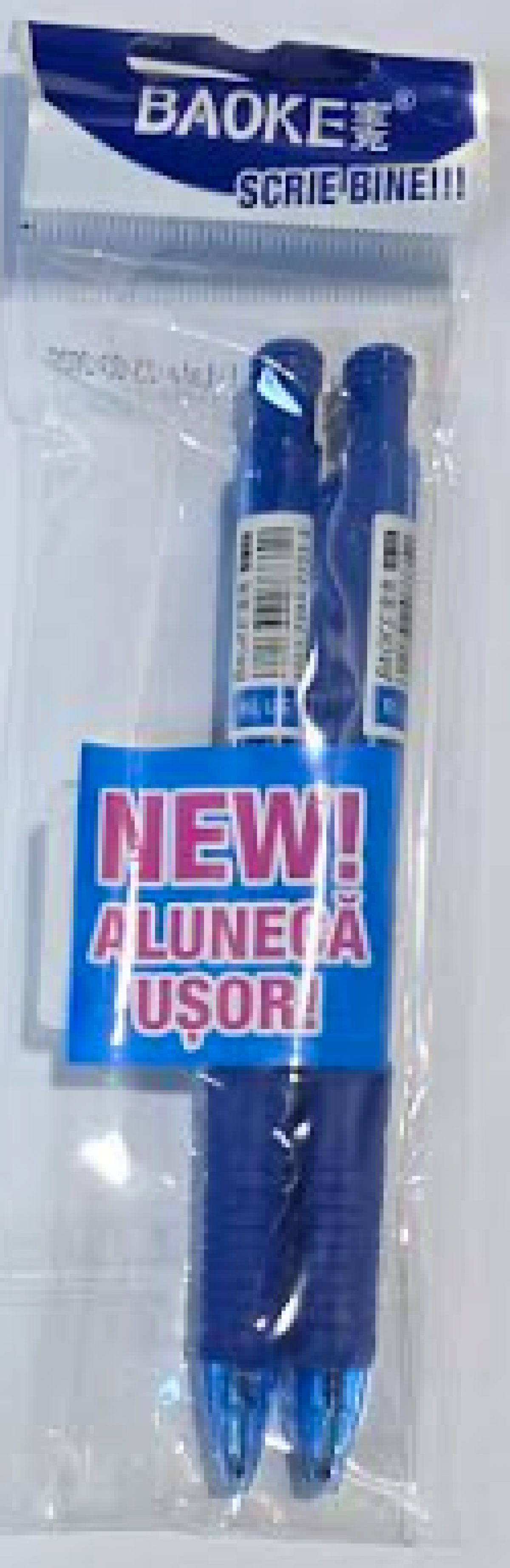 Pix BAOKE Ballpoint FEEL cu manson 2buc in set 0 7mm ALBASTRU