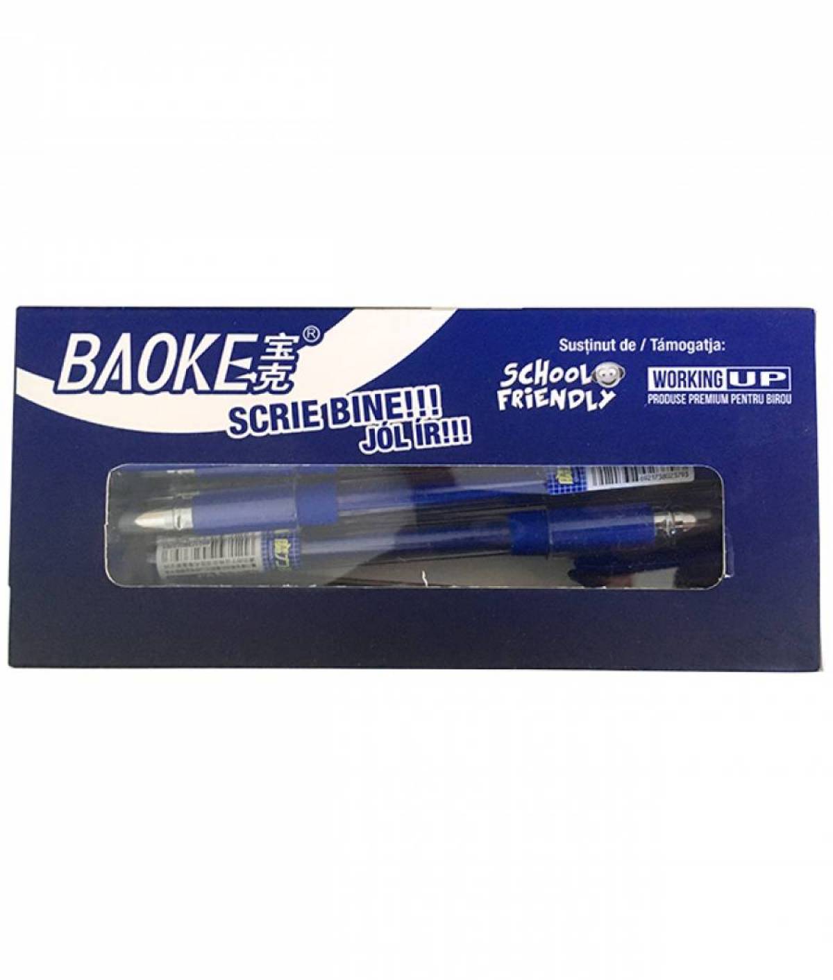 Pix BAOKE Gel ERASABLE 0 5mm ALBASTRU INCHIS