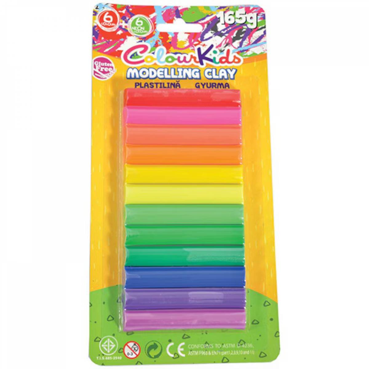 Plastilina 12 culori 165gr Colour KIDS