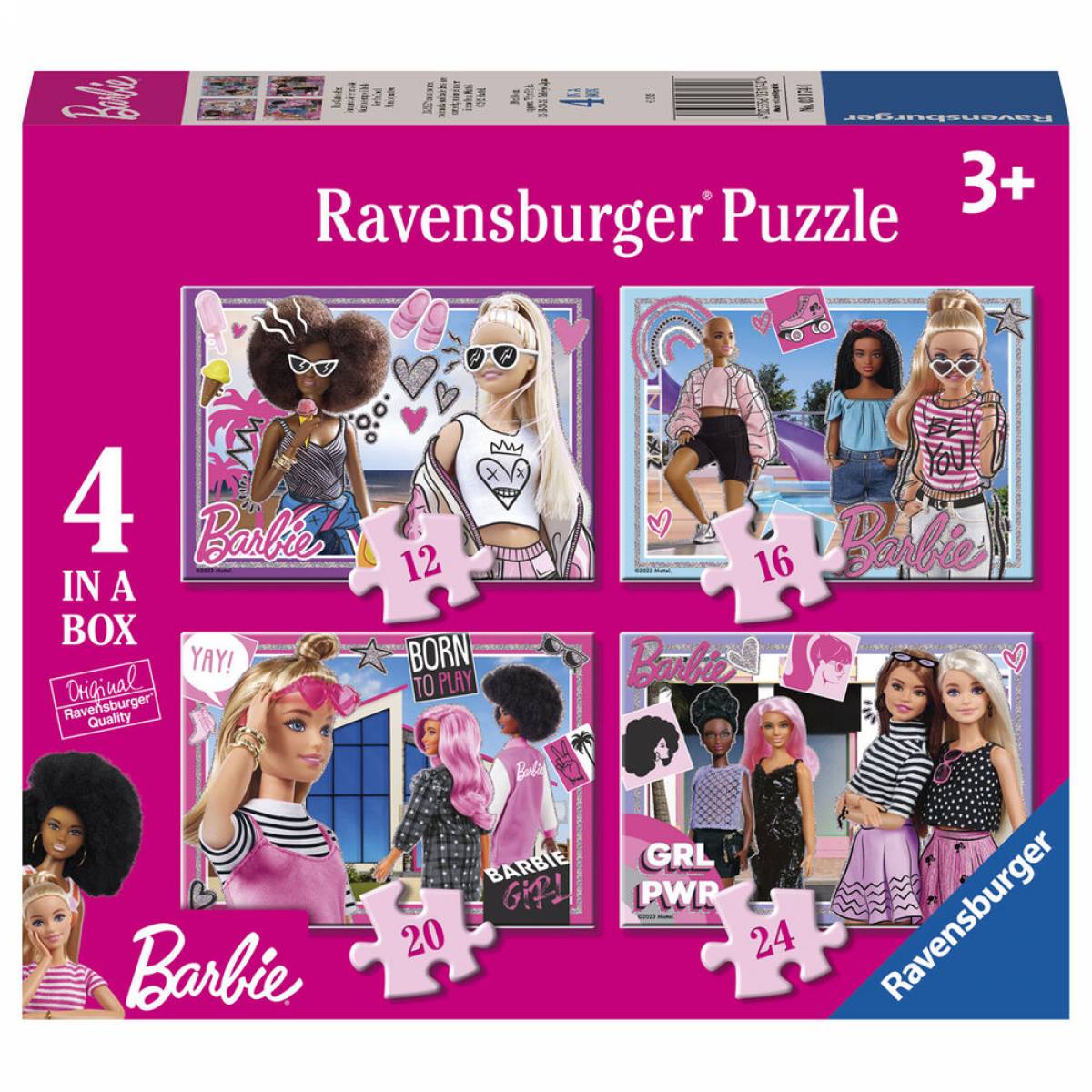 Puzzle Barbie 12-16-20-24 piese