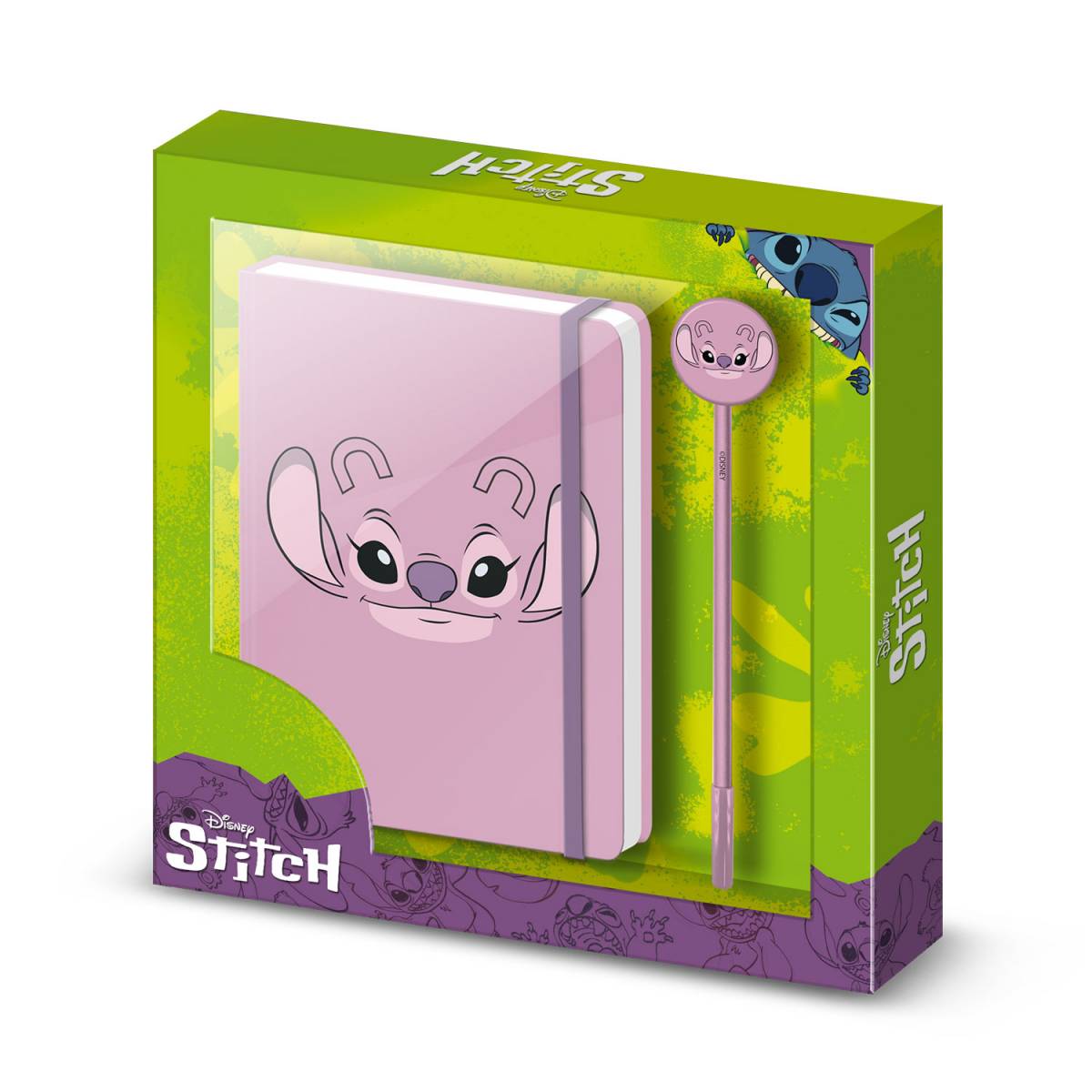 Set Jurnal + Pix, Lilo & Stitch Angel Face, Roz