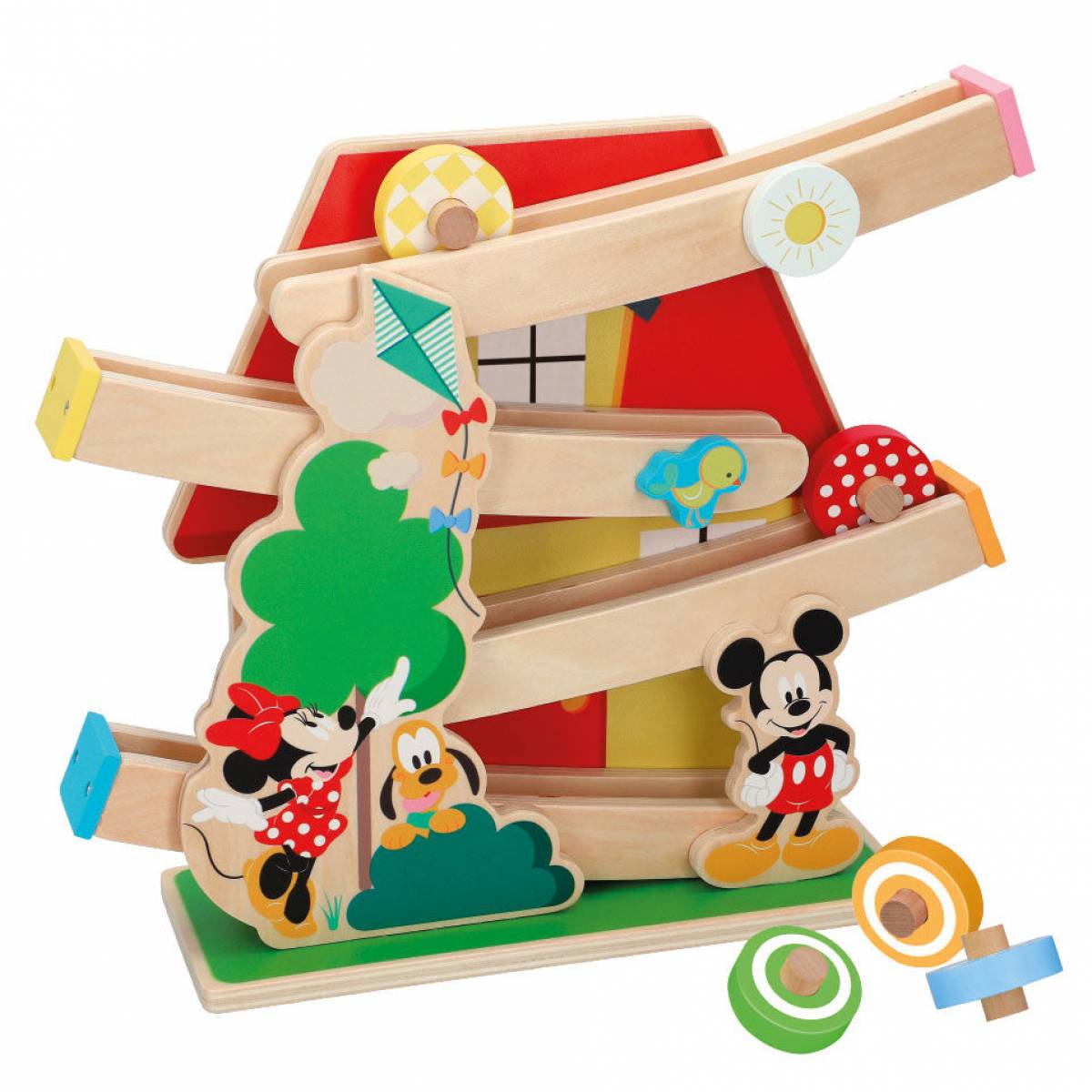 Set Masini si Traseu de lemn Disney Baby