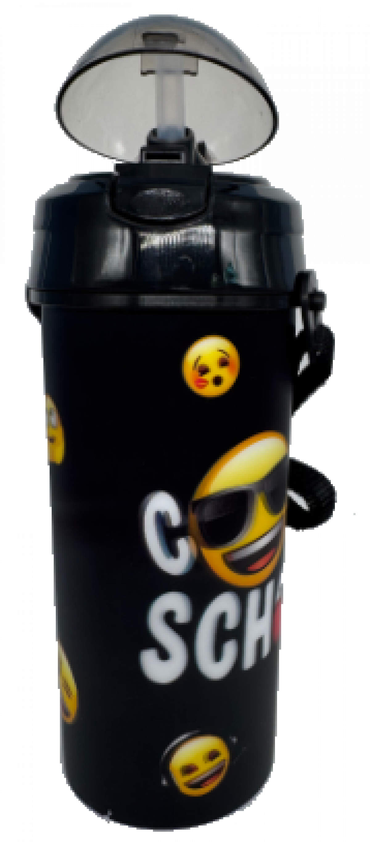 Sticla Lichide 600ml Emoji Negru