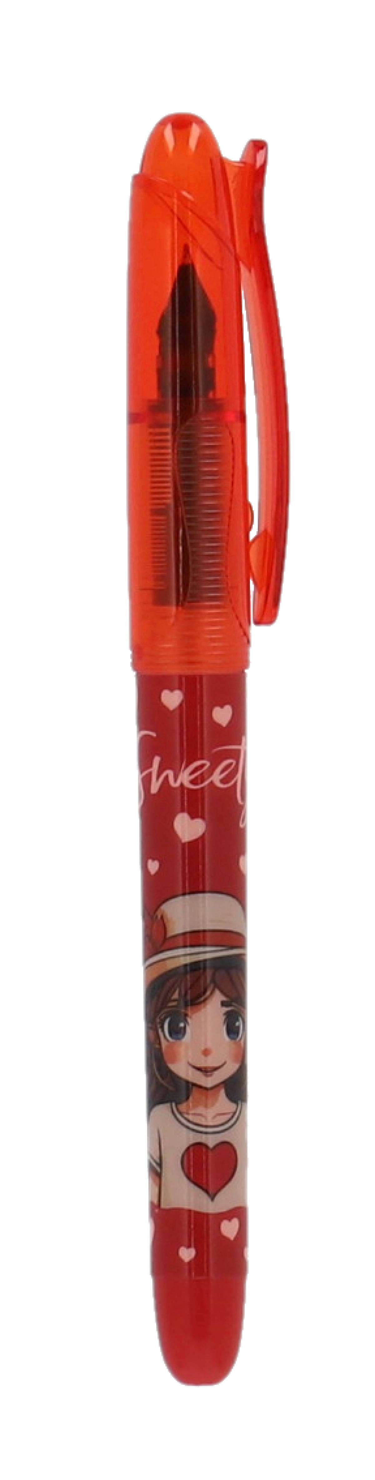 Stilou Basic SF penita iridium 1 rezerva cerneala ROSU Sweety