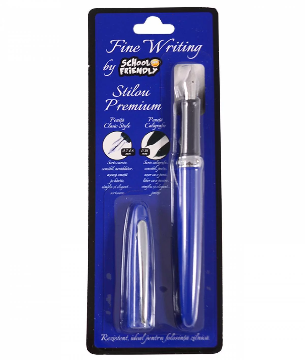 Stilou SCOLAR CLASIC Penita Iridium Albastru in BLISTER