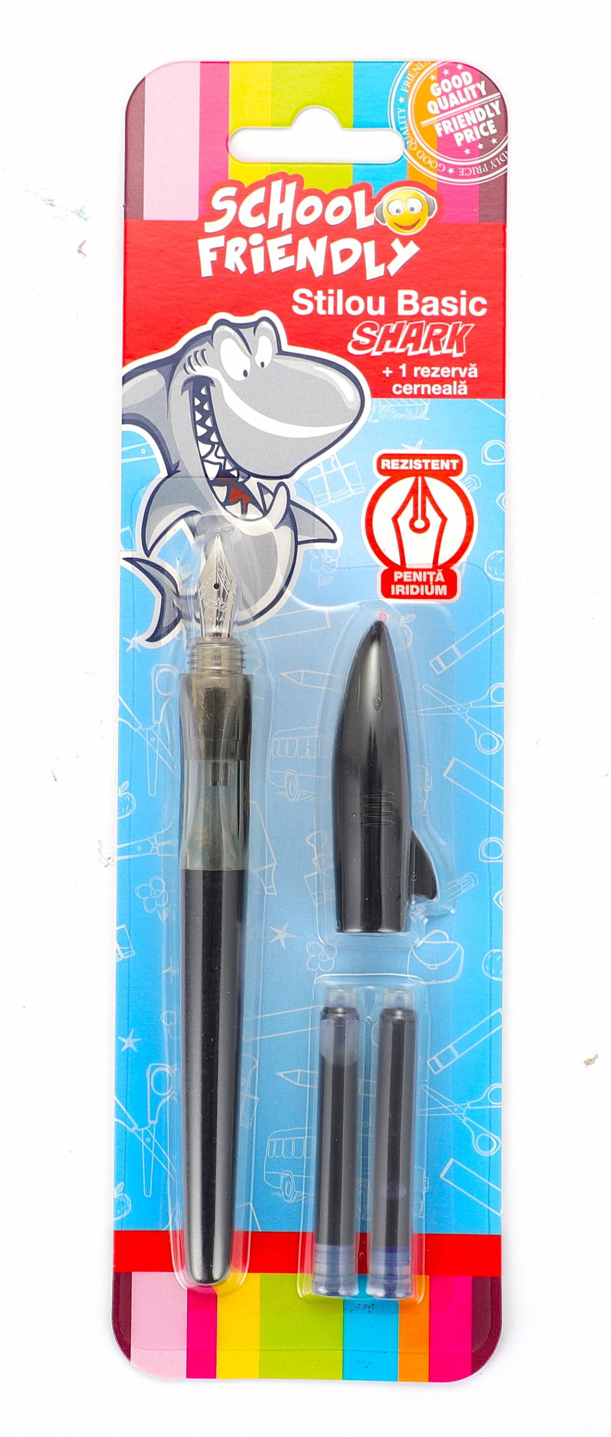 Stilou SCOLAR SHARK Penita Iridium CLASIC NEGRU