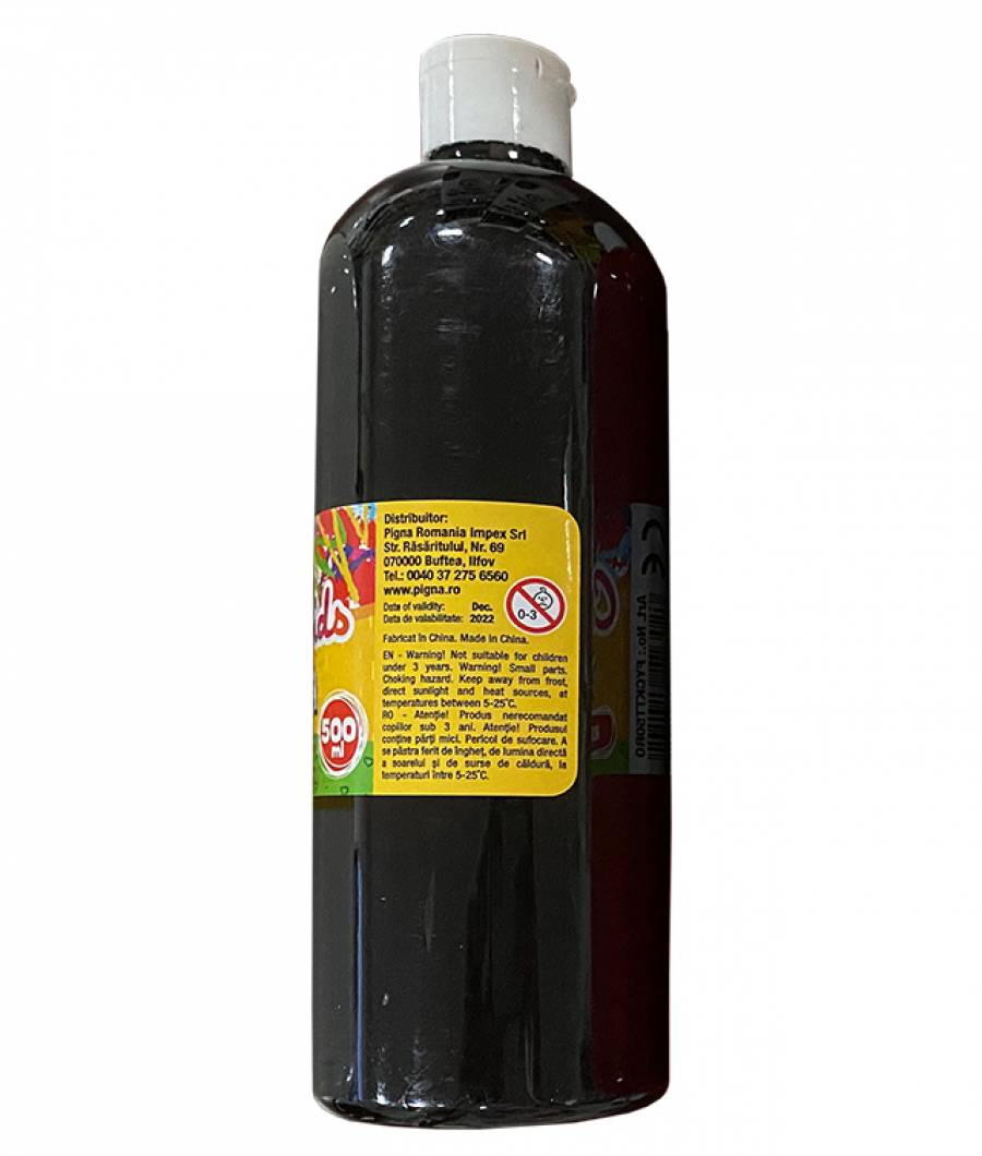 Tempera sticla Colour Kids 500ml negru