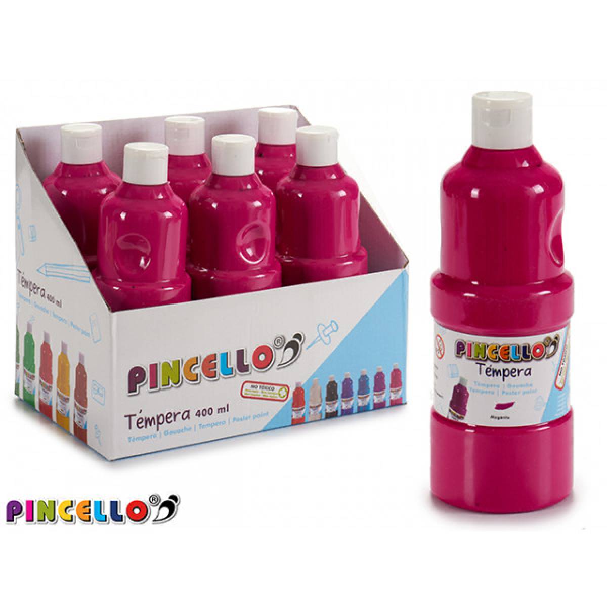 Tempera sticla PINCELLO magenta 400ml