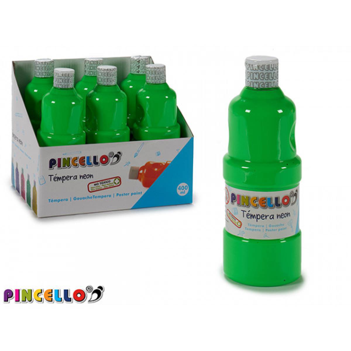 Tempera sticla PINCELLO verde neon 120ml