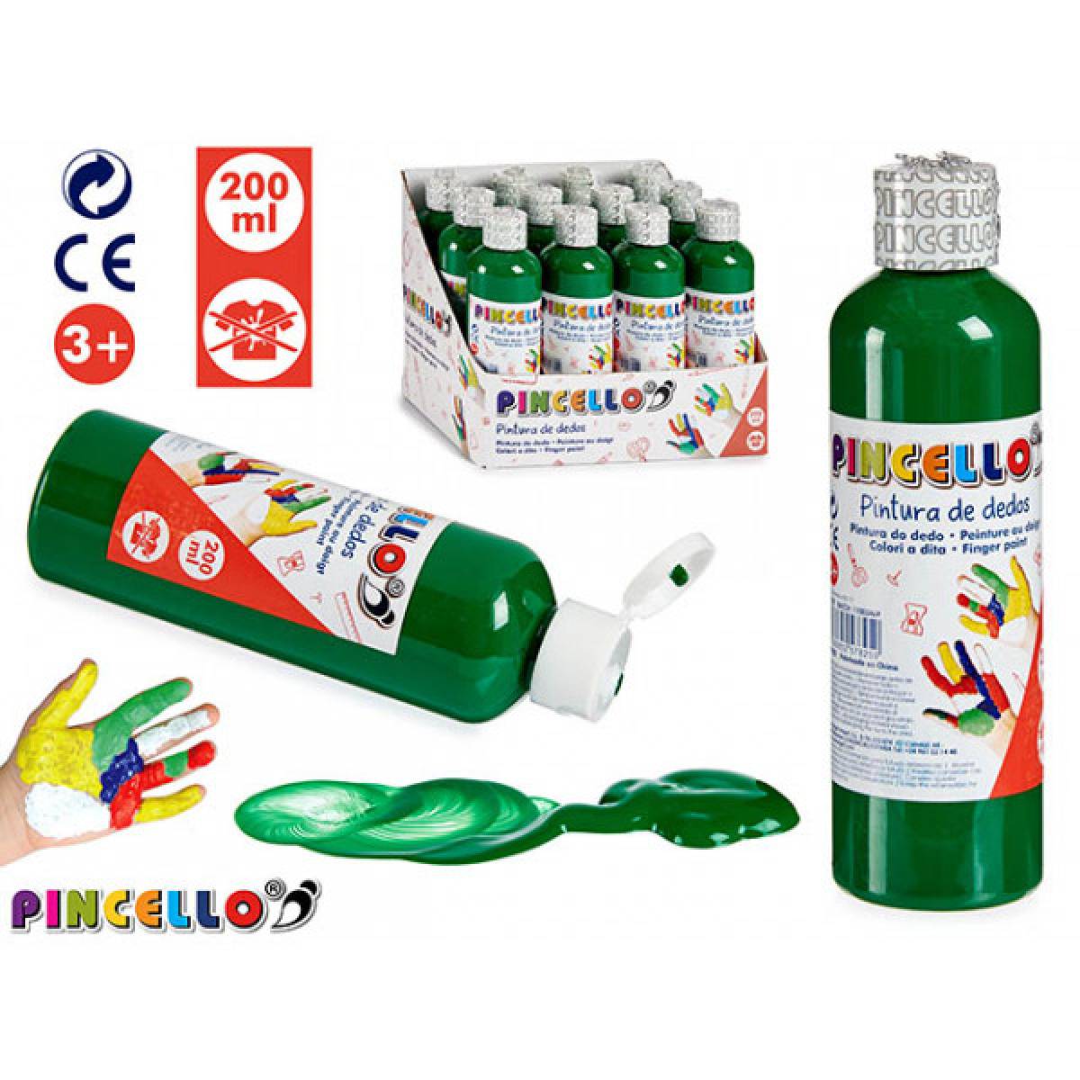 Vopsea verde PINCELLO pentru pictat cu mana 200ml