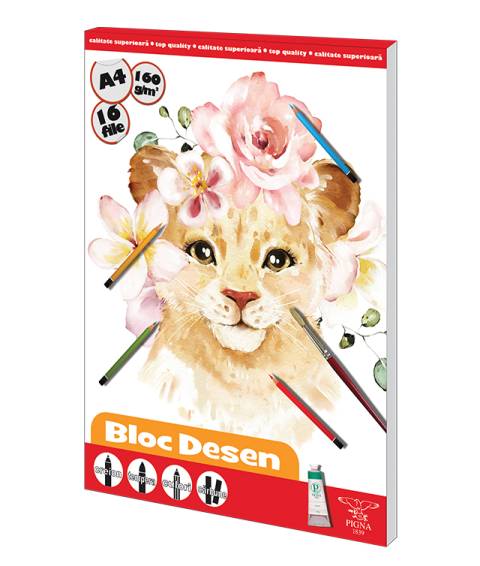 Bloc desen A4 160g 16f Clasic Felina