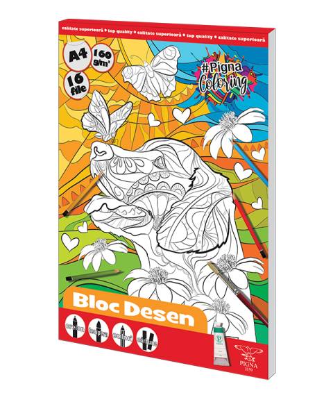 Bloc desen A4 160g 16f Clasic Catel