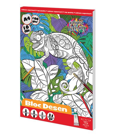 Bloc desen A4 160g 16f Clasic Cameleon