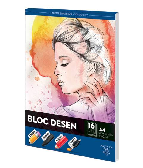 Bloc desen A4 160g 16f Clasic Portret