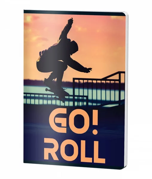 Caiet Capsat Dictando, A4, Pigna CLASIC, 60file, 70 gr, BAIETI SKATE ID