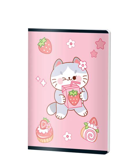 Caiet Dictando, A5, Pigna CLASIC, 48file, 70 gr, FETE PINK CAT