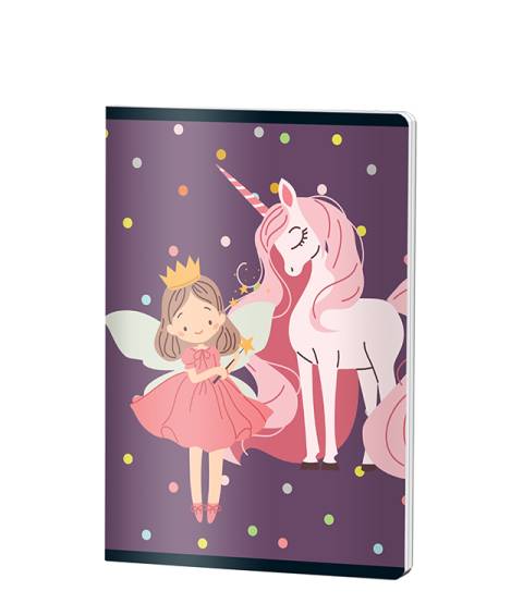 Caiet Dictando, A5, Pigna CLASIC, 48file, 70 gr, FETE UNICORN