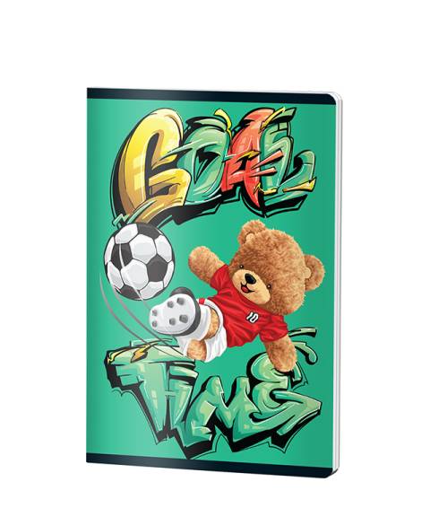 Caiet Dictando, A5, Pigna CLASIC, 48file, 70 gr, BAIETI GOAL BEAR