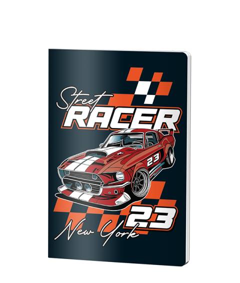 Caiet Dictando, A5, Pigna CLASIC, 48file, 70 gr, BAIETI RACER 23