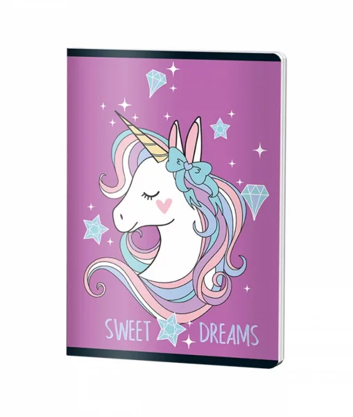 Caiet Capsat Dictando, A5, Pigna CLASIC, 48file, 70 gr, FETE UNICORN CF