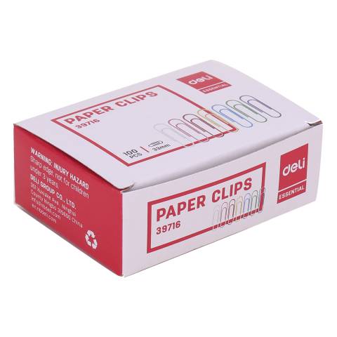 AGRAFE METAL 33MM COLOR 100 BUC/CUT DELI